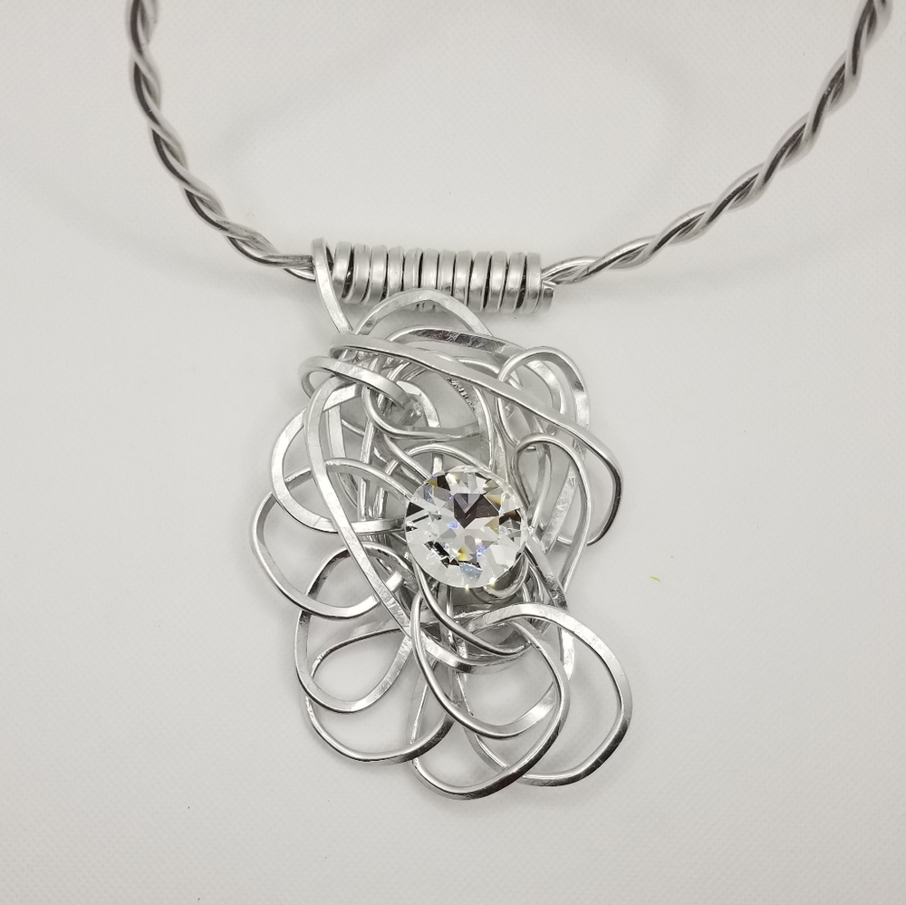 ❤️SILVER & RHINESTONE COLLAR NECKLACE❤️